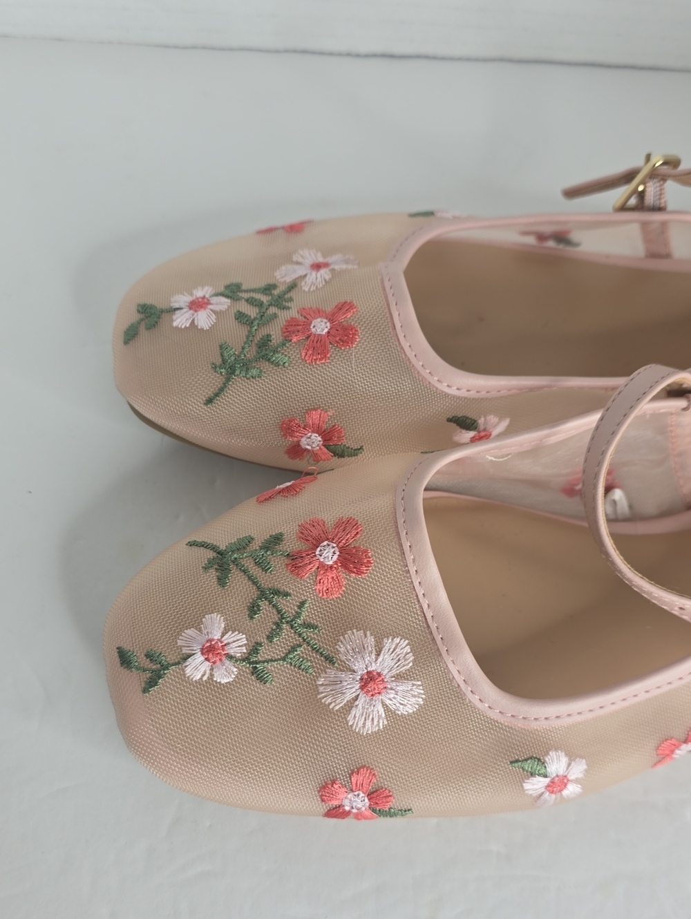 Women's Elsa Floral Mesh Mary Jane Flats Wild Fable Size 9 - Picture 4 of 8